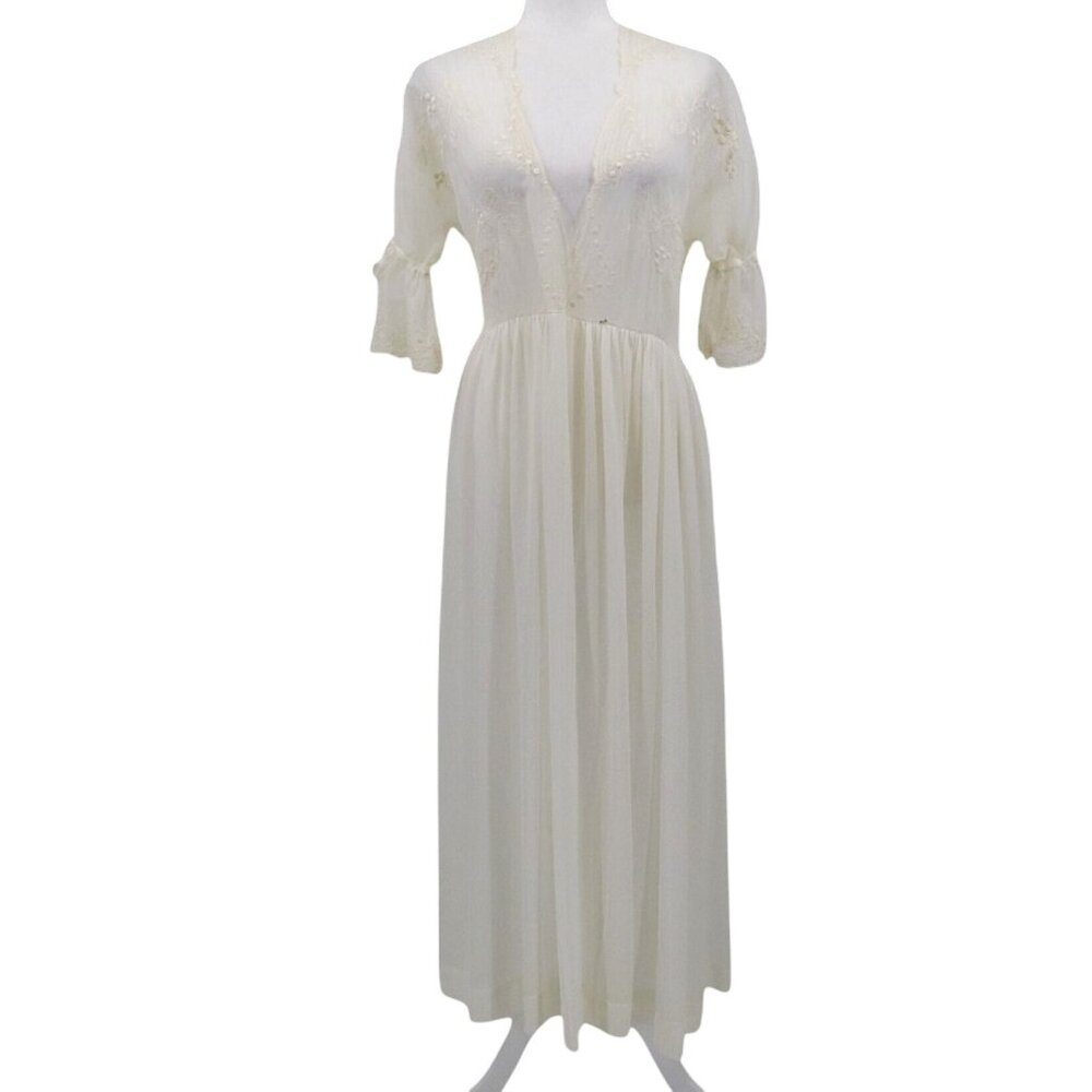 Lady Leonora Nightgown Women 10 Ivory Ethereal Delicate Romantic Feminine Dreamy